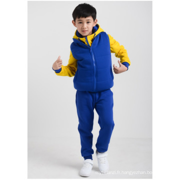 2016 dernière conception enfants vêtements ensemble garçons vêtements décontractés costumes vestes gilet pantalon pour l&#39;hiver